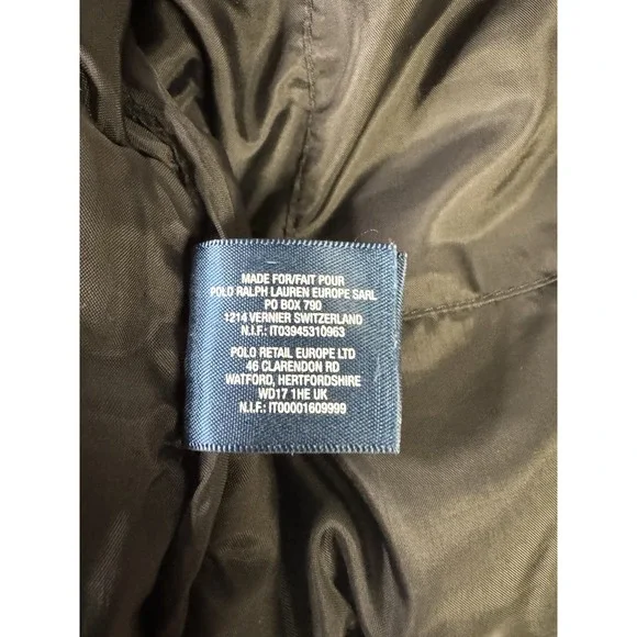 Polo Ralph Lauren Boys Youth Puffer Jacket Coat Black Hooded Size Small 8 Down - Picture 8 of 12